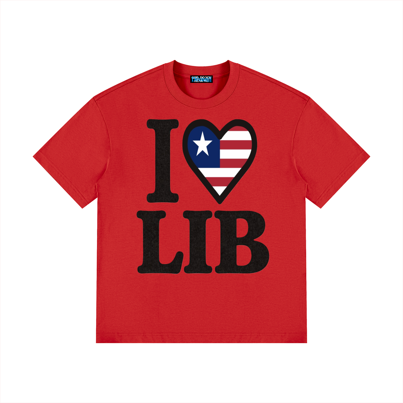 I ❤️ LIB - Flag (Red)