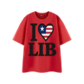 I ❤️ LIB - Flag (Red)