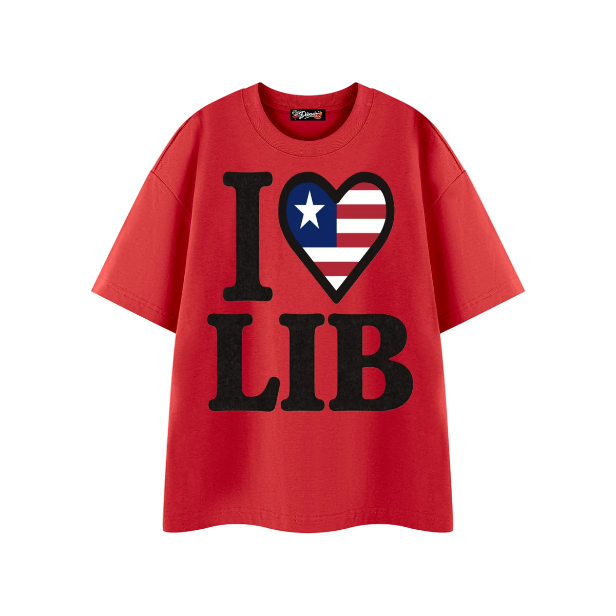 I ❤️ LIB - Flag (Red)