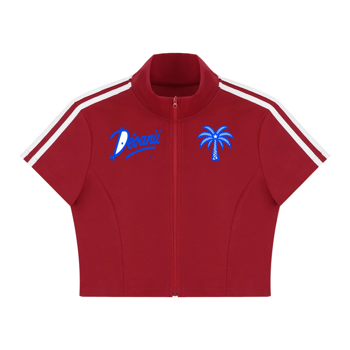 Liberty Crop Zip - Red