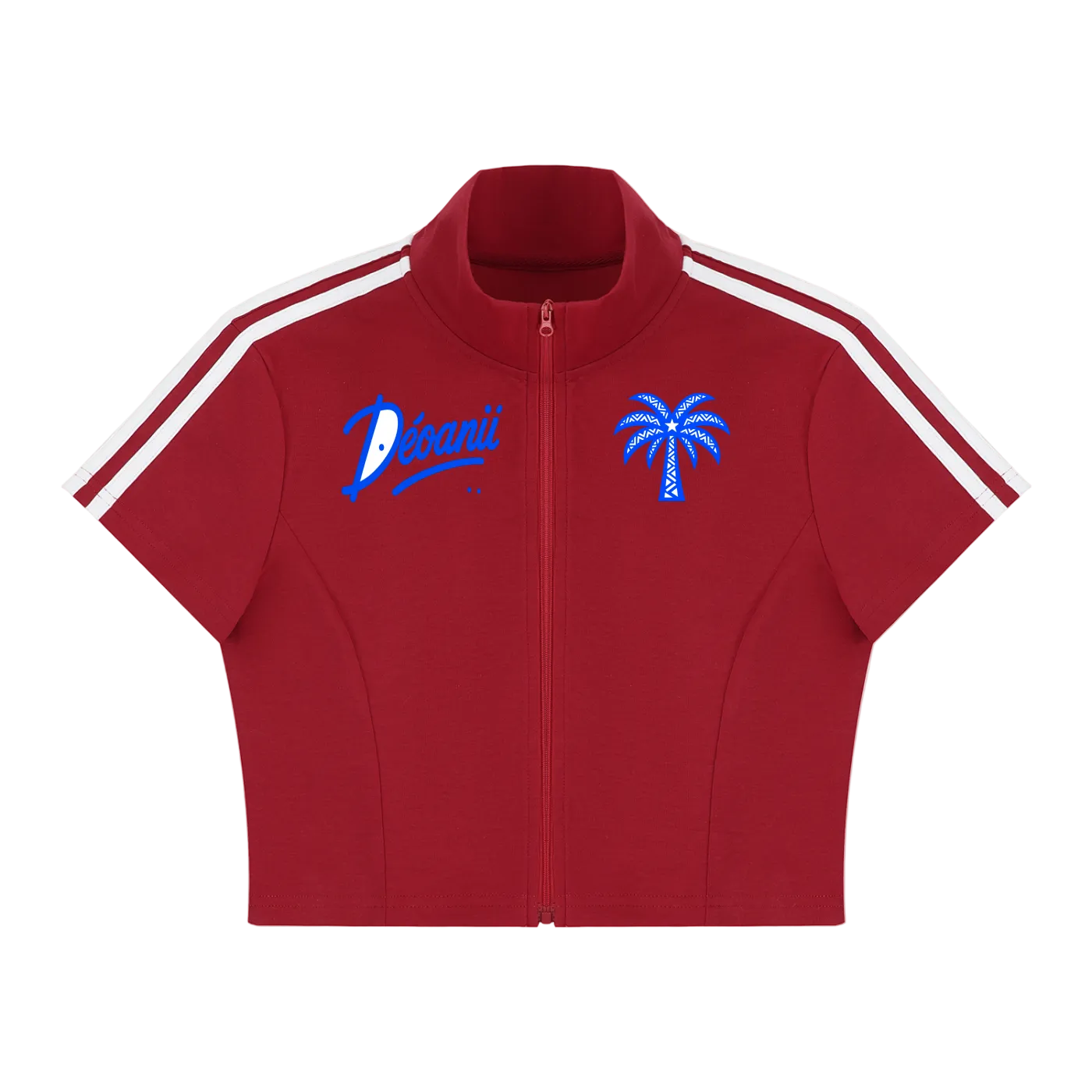 Liberty Crop Zip - Red